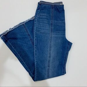 Wonderly Curvy High-Rise Bell/Flare Bottom Jean